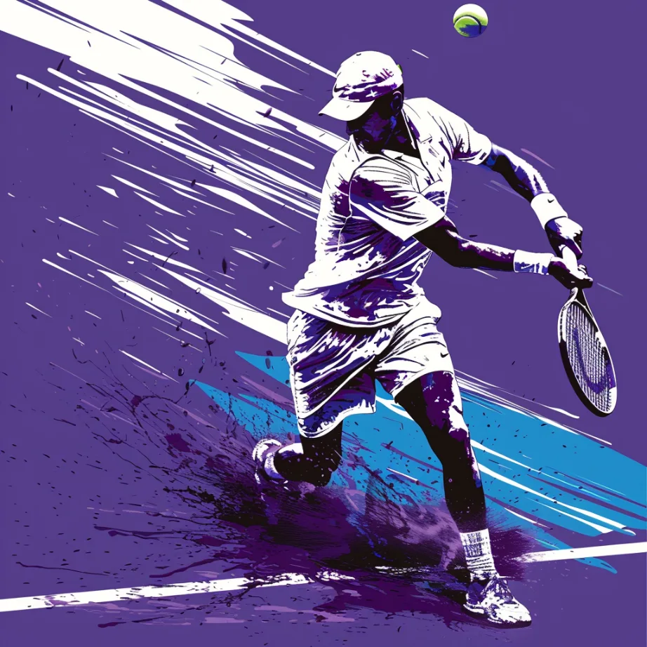 azzeddine128 TENNIS sport poster showing a player hiting a tenn 5b77f118 ac7f 4552 9f47 a4ddc8eaa318 Streamisly.org